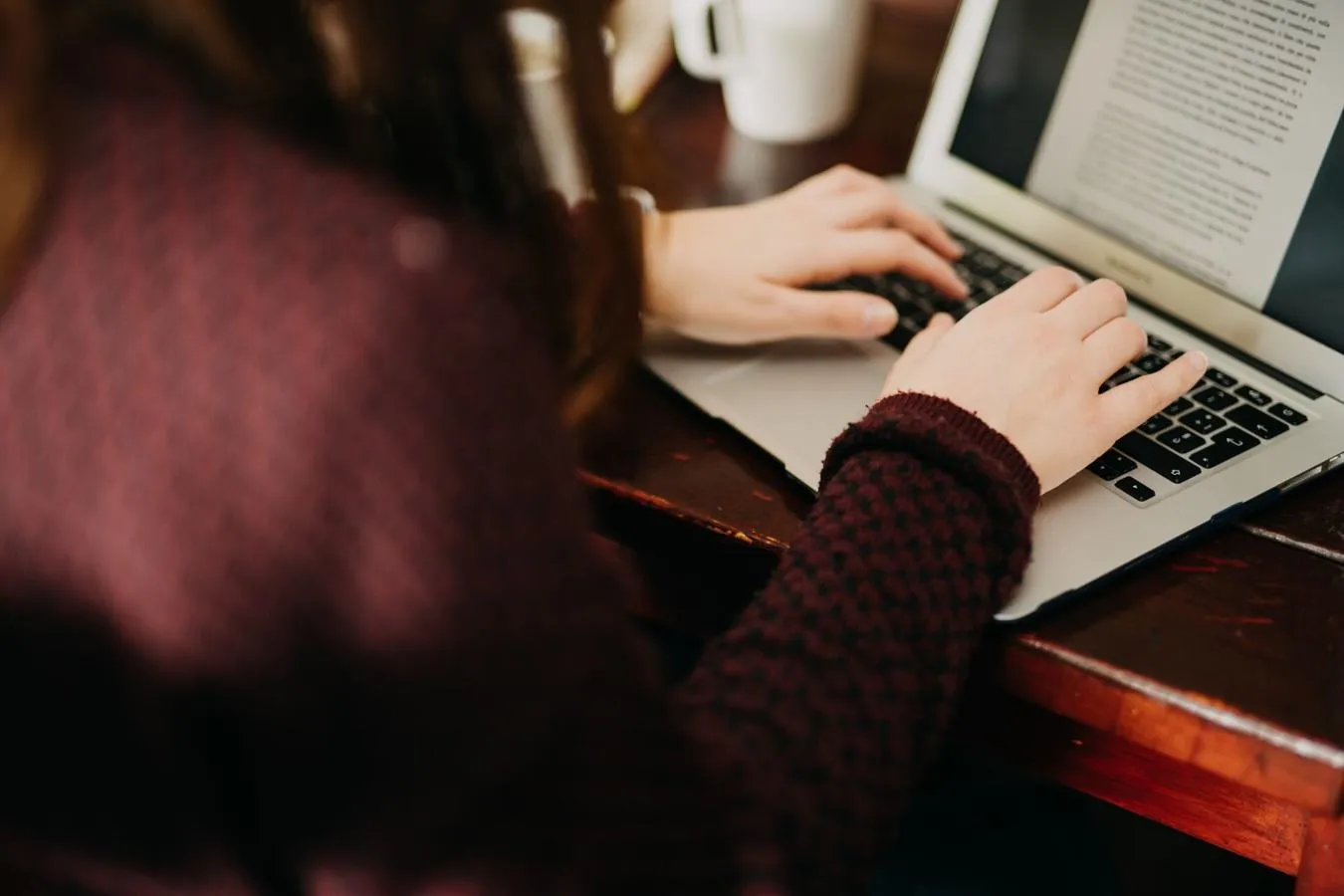 Booking an online appointment on a laptop