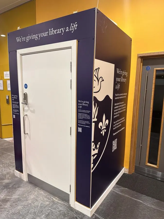 Library upgrade hoarding 