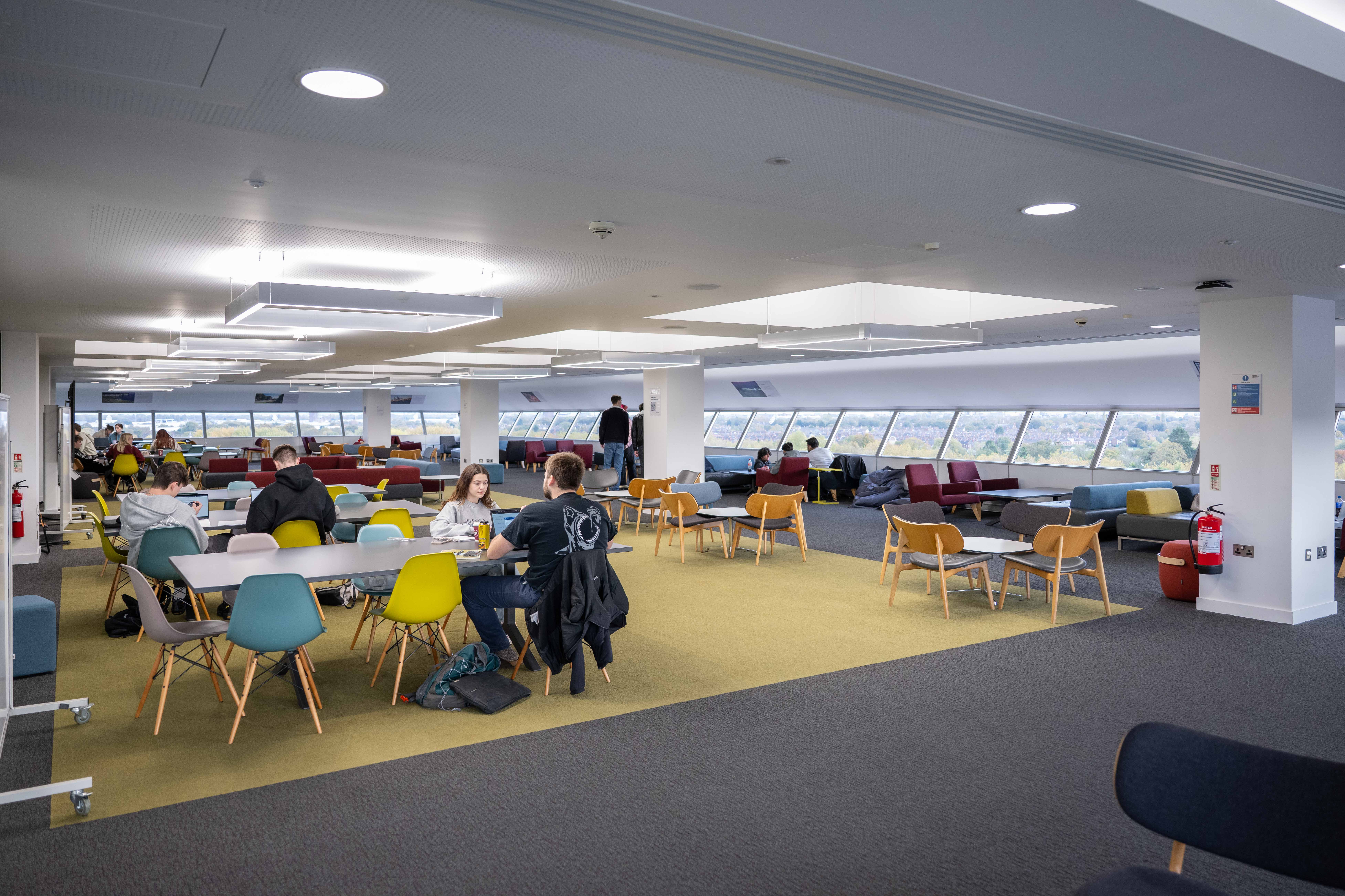The 7th floor of the Brynmor Jones Library