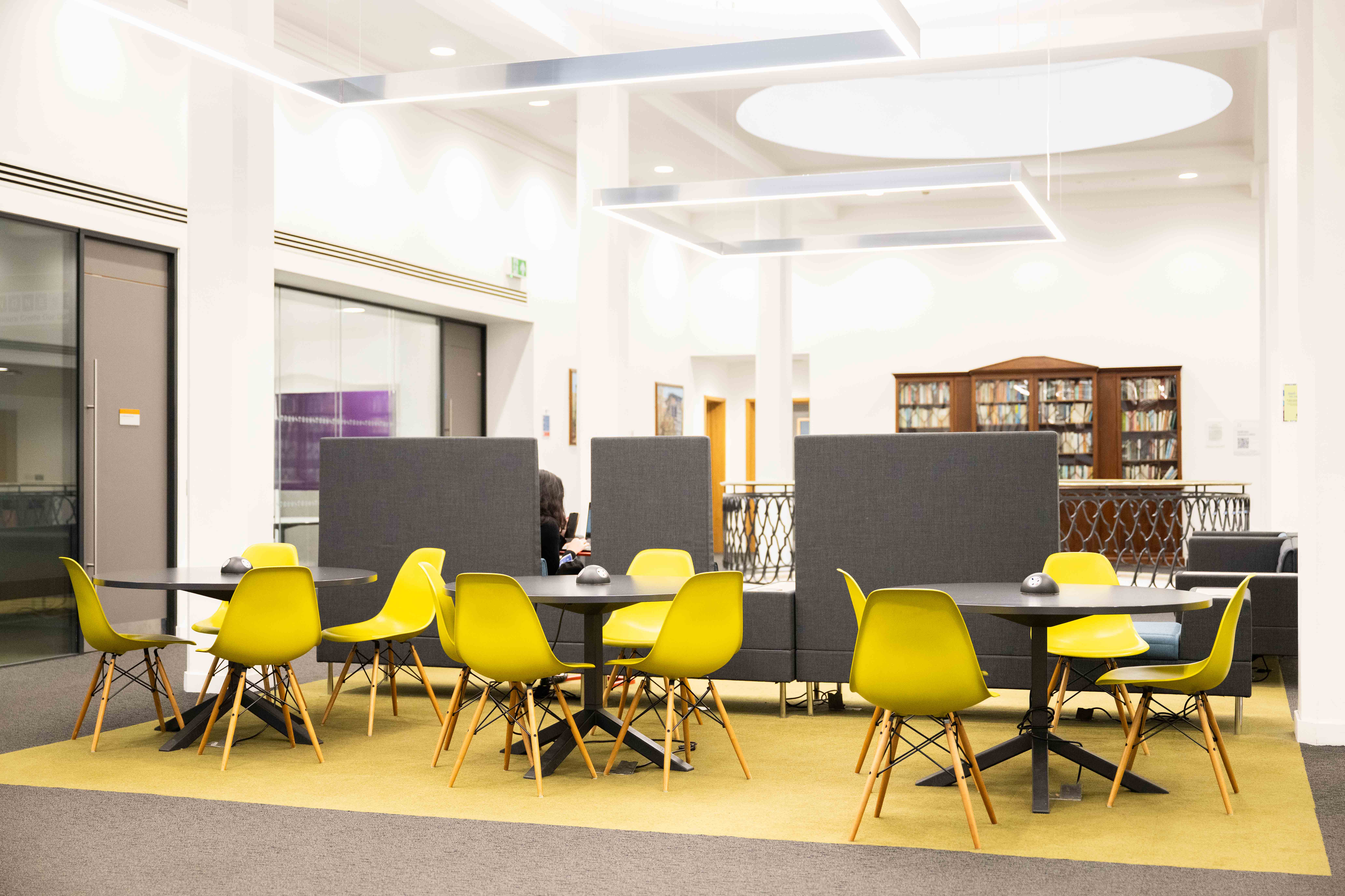 View towards the Librarian's Office