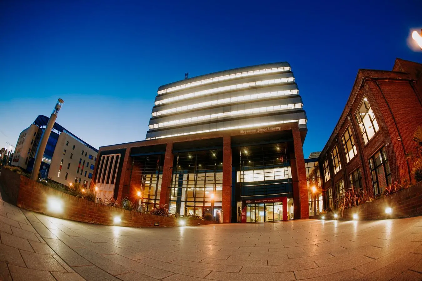 Library at dusk